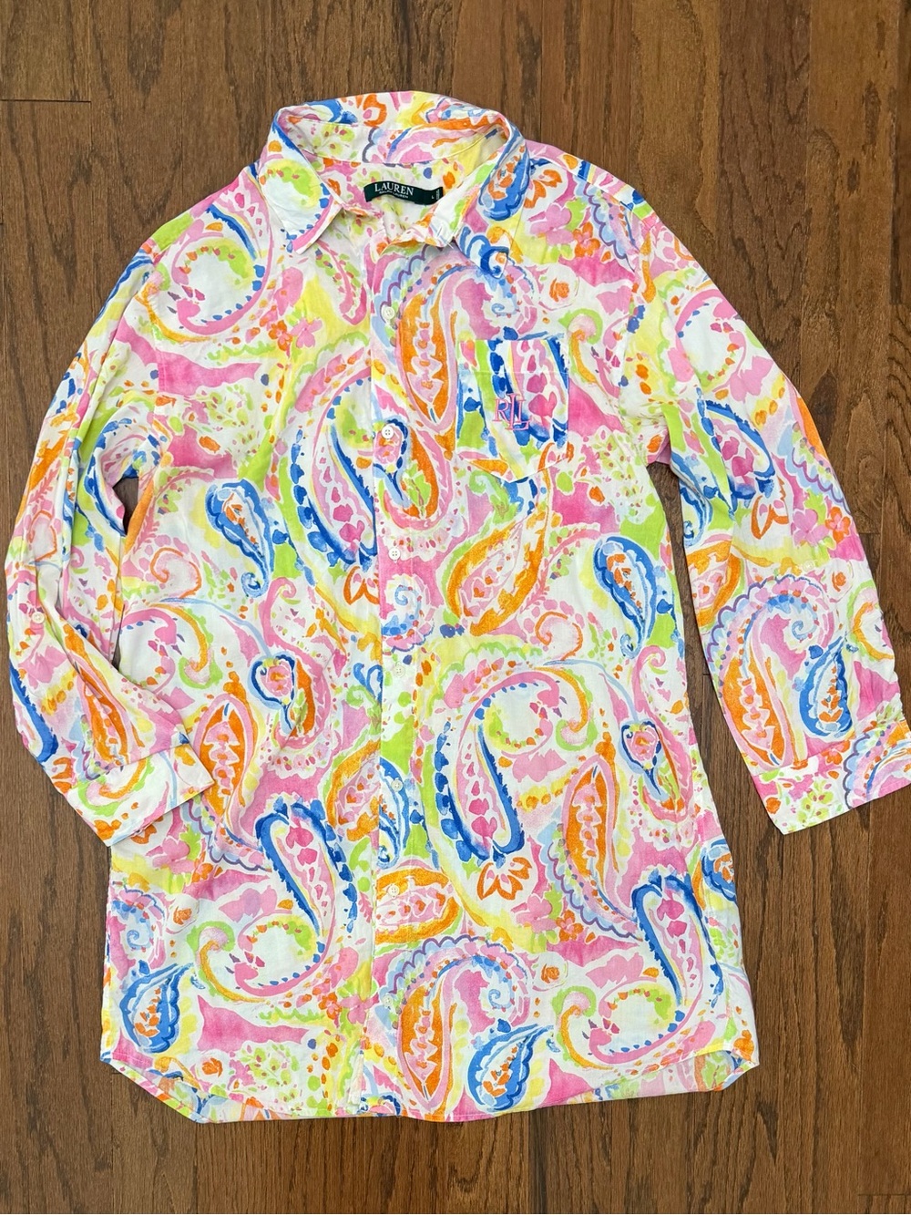 Lauren Ralph Lauren Multicolor Paisley Button-Up Tunic